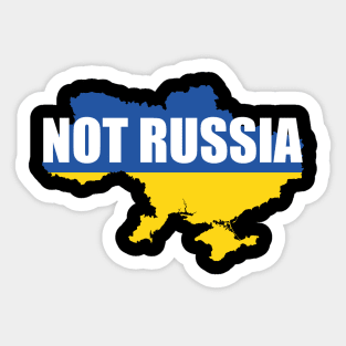 Support Ukraine I Stand With Ukraine It's Not Russia Sticker